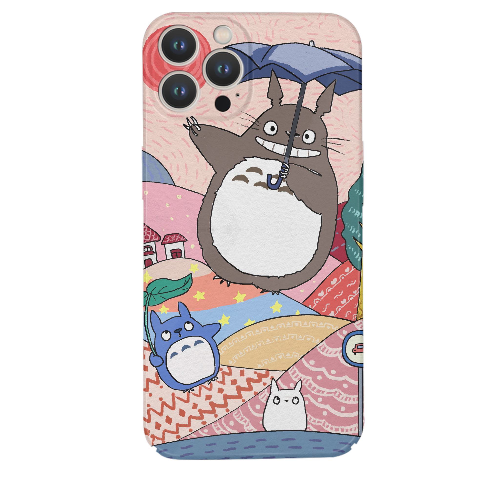 （画像用） となりのトトロ 草壁メイ 草壁サツキ My Neighbor Totoro Satsuki Kusakabe Mei Kusakabe 【iPhone 14シリーズ対応】ハードケース